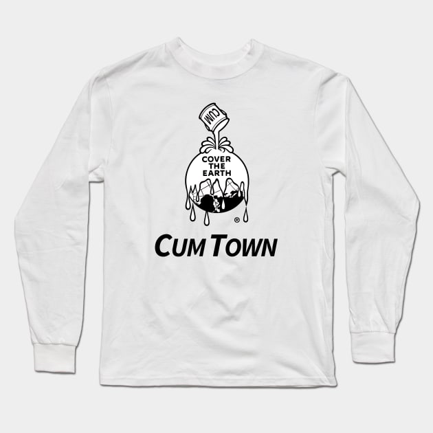 Cum Town Sherwin Williams Logo Cum Town Long Sleeve T Shirt TeePublic